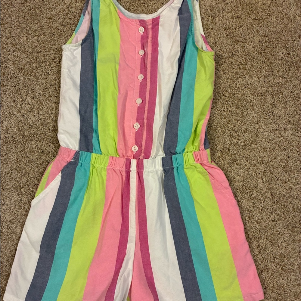 GAP Multicolor Striped Kids Jumpsuit